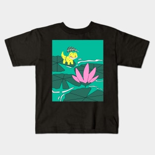 Little salamander of the lotus pond Kids T-Shirt